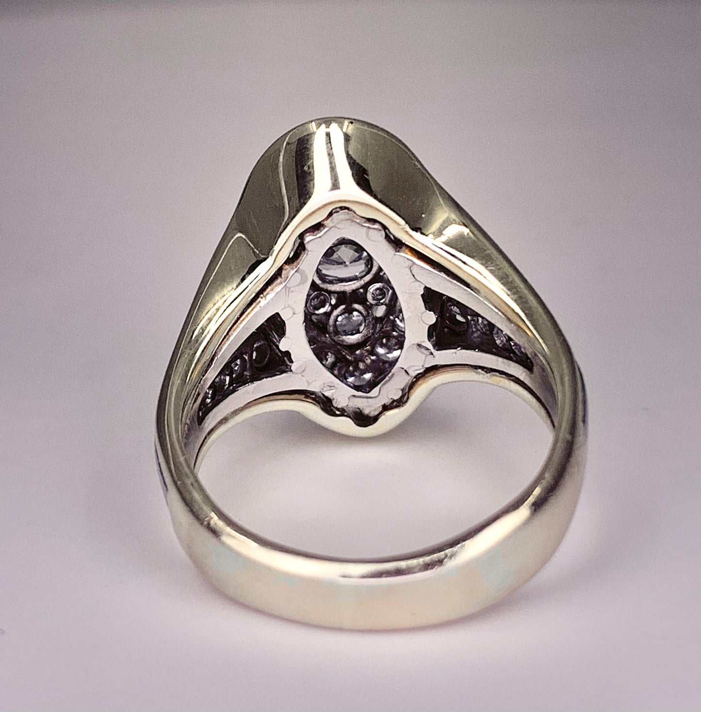 Platinum/14K Diamond Ring