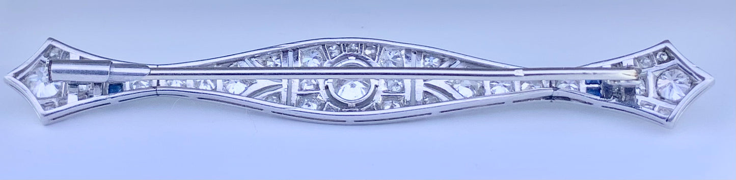 Art Deco French-made Diamond .45ct Brooch