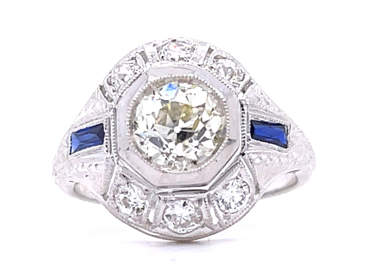 Art Deco Diamond 1.07ct Antique Ring