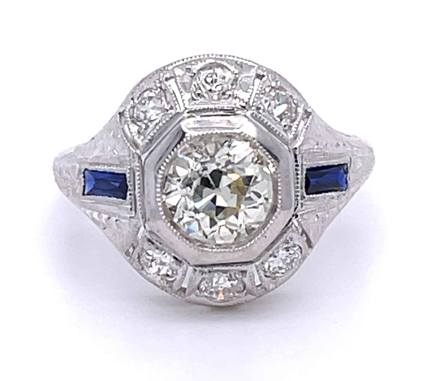 Art Deco Diamond 1.07ct Antique Ring