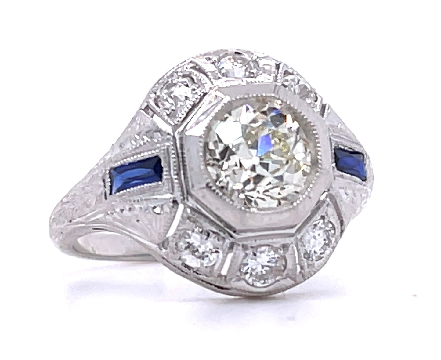 Art Deco Diamond 1.07ct Antique Ring
