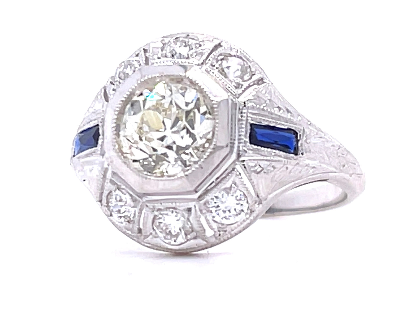 Art Deco Diamond 1.07ct Antique Ring