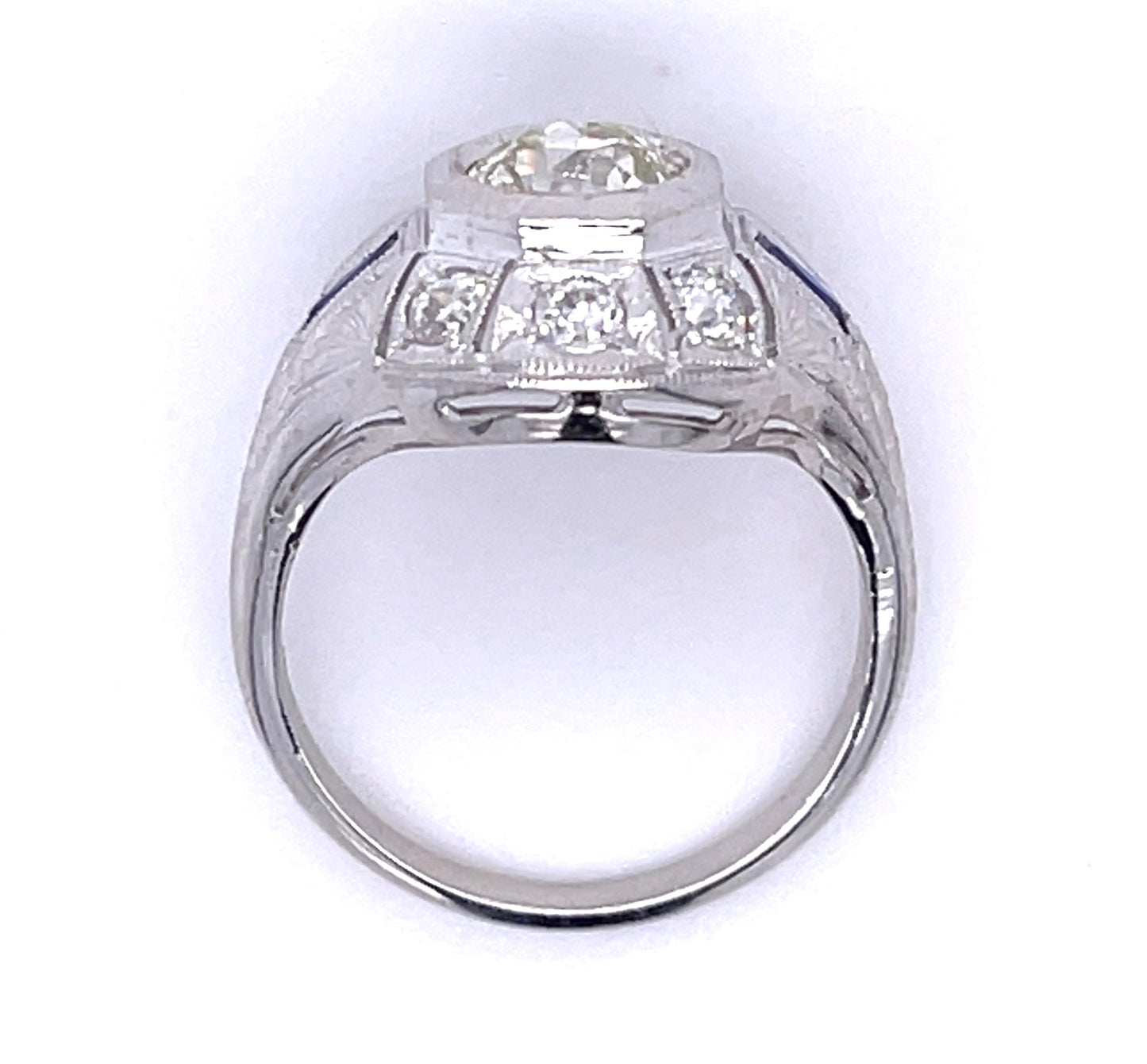 Art Deco Diamond 1.07ct Antique Ring