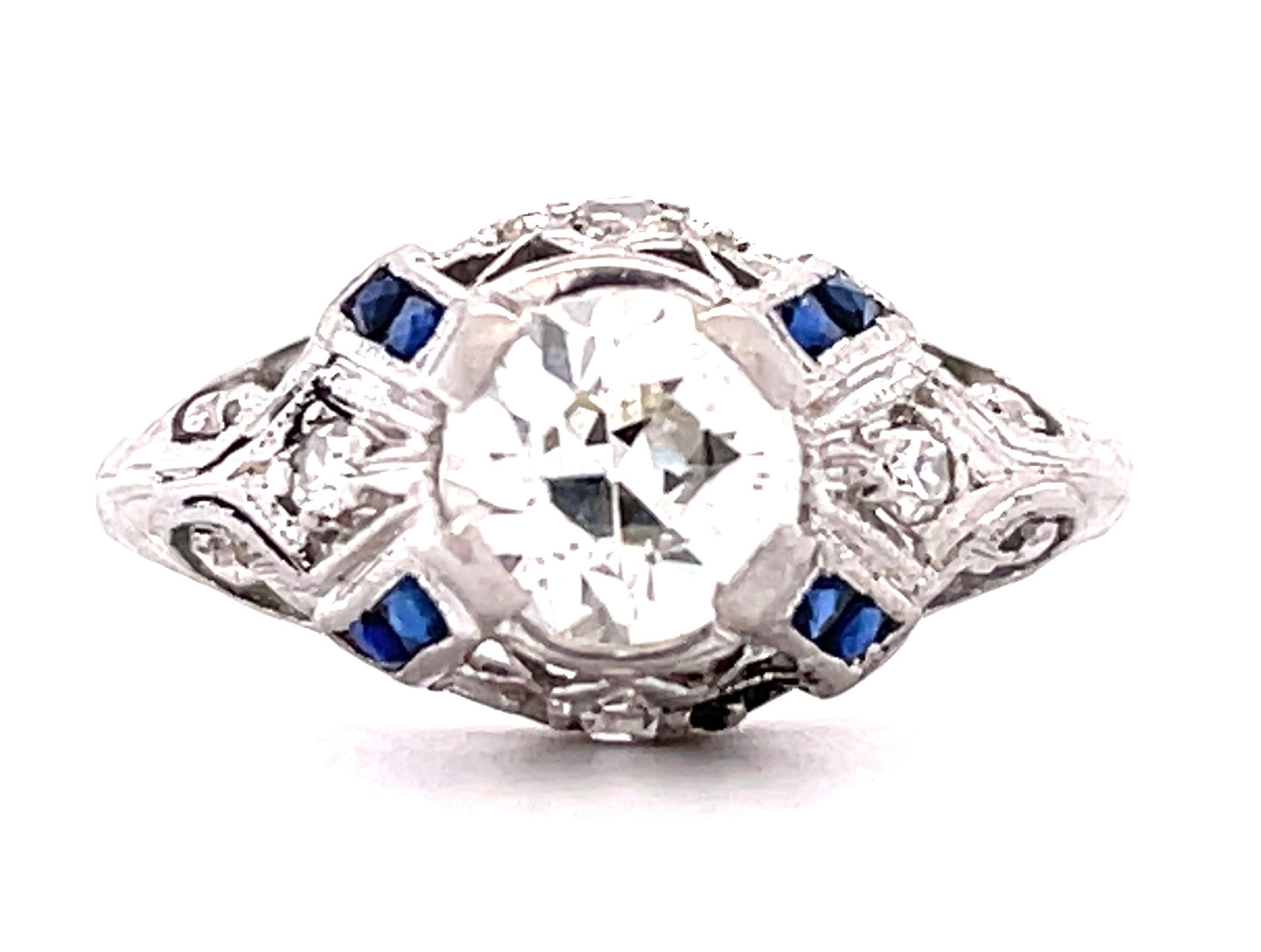 Diamond .88ct Art Deco Ring