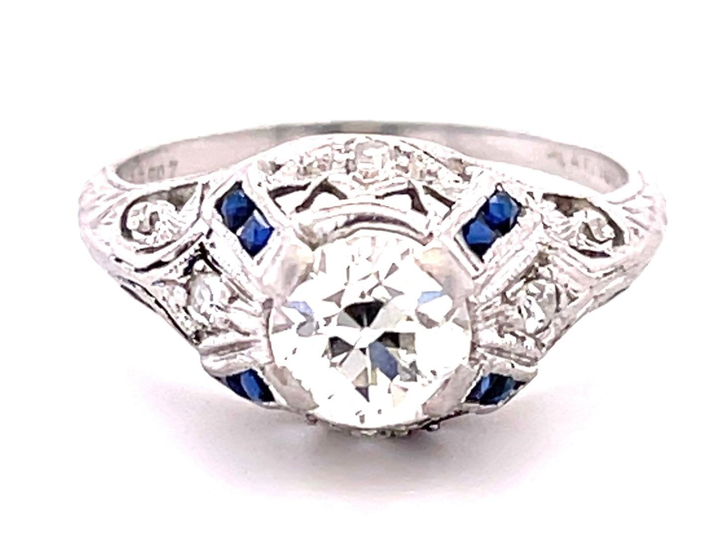 Diamond .88ct Art Deco Ring