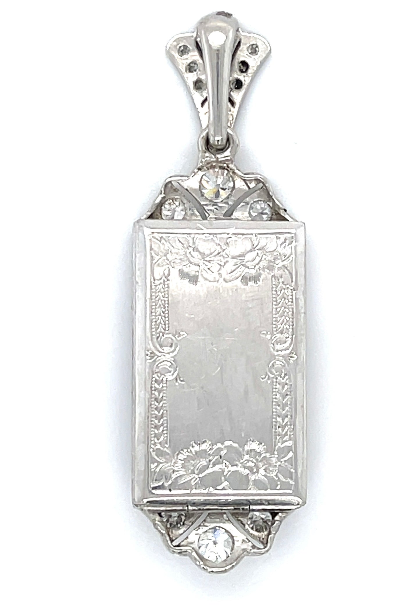 Art Deco Diamond and Onyx Pendant