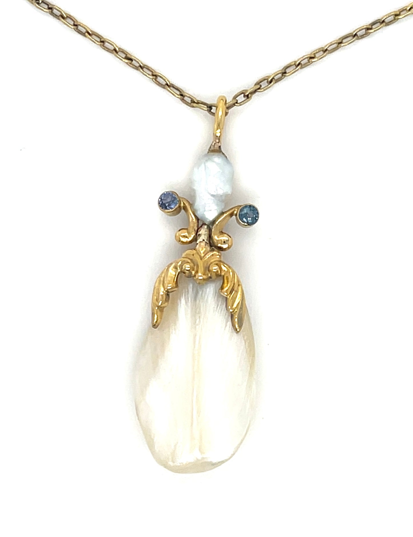 Natural Pearl Victorian Pendant
