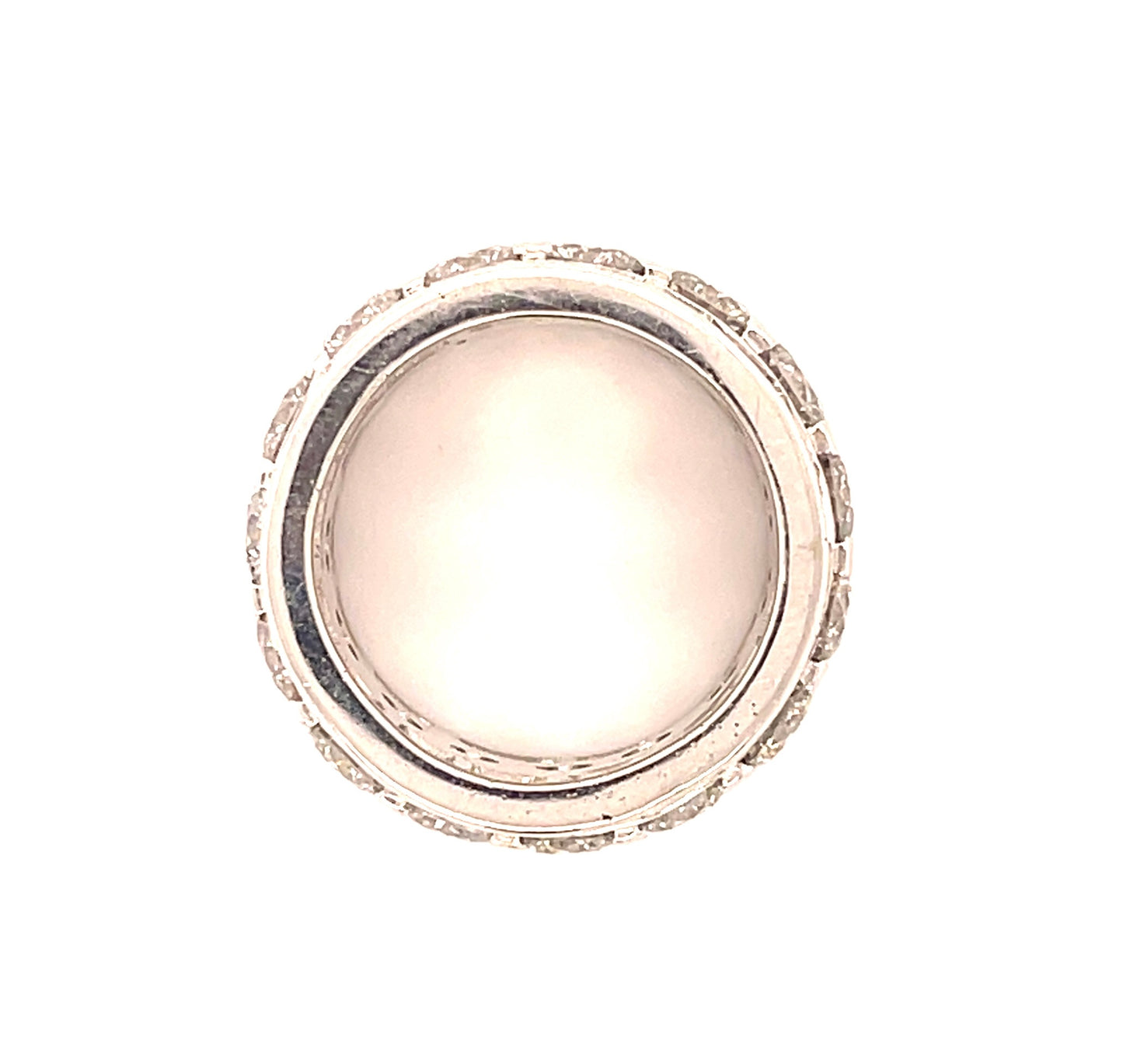 3.40ct Round Brilliant Diamond 2.50ct Baguette Diamond Estate Band (Circa 1970s)