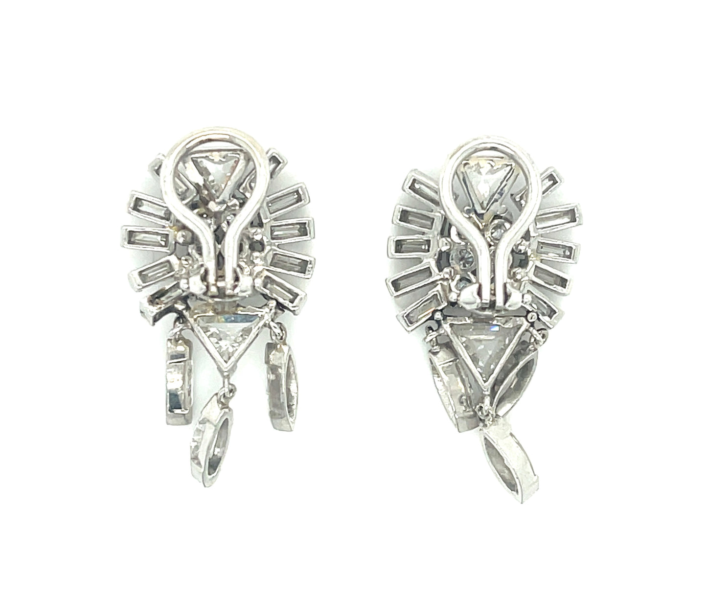 1950s Diamond Drop Earrings