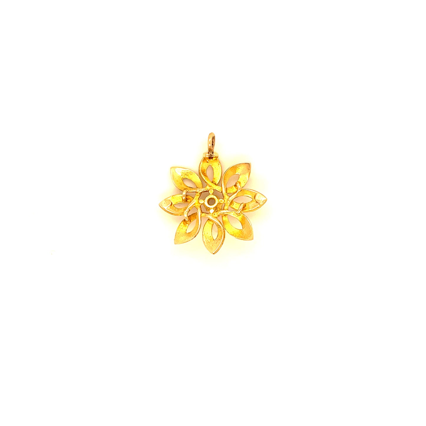 Opal Pearl Art Nouveau Flower Pendant