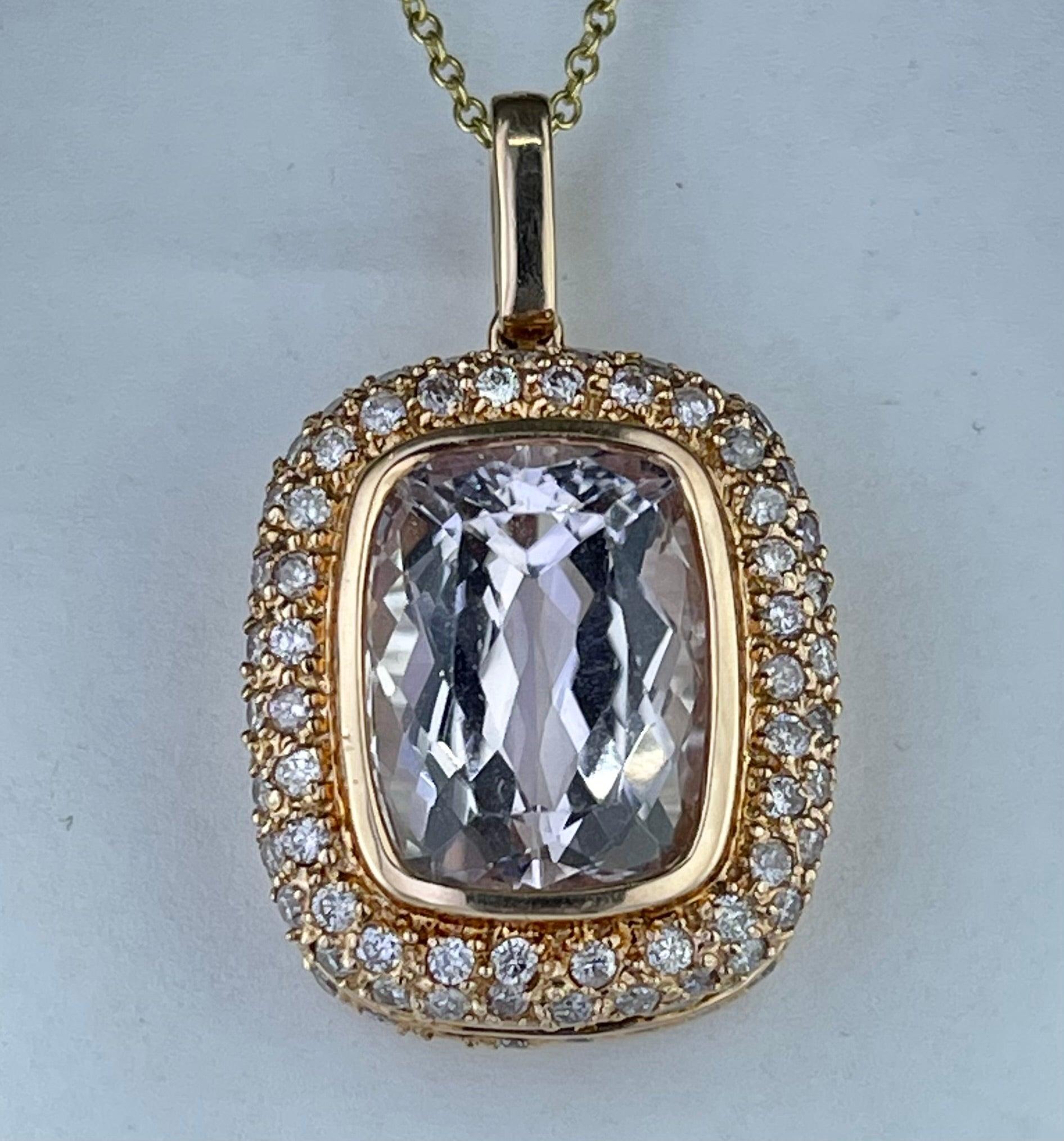 12.76ct Kunzite Pendant
