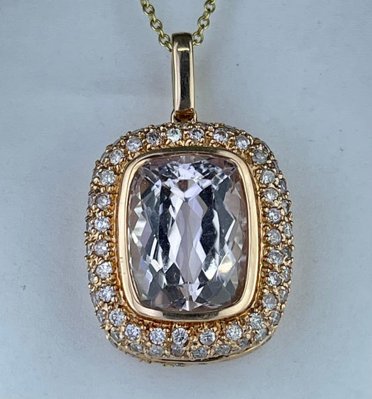 12.76ct Kunzite Pendant