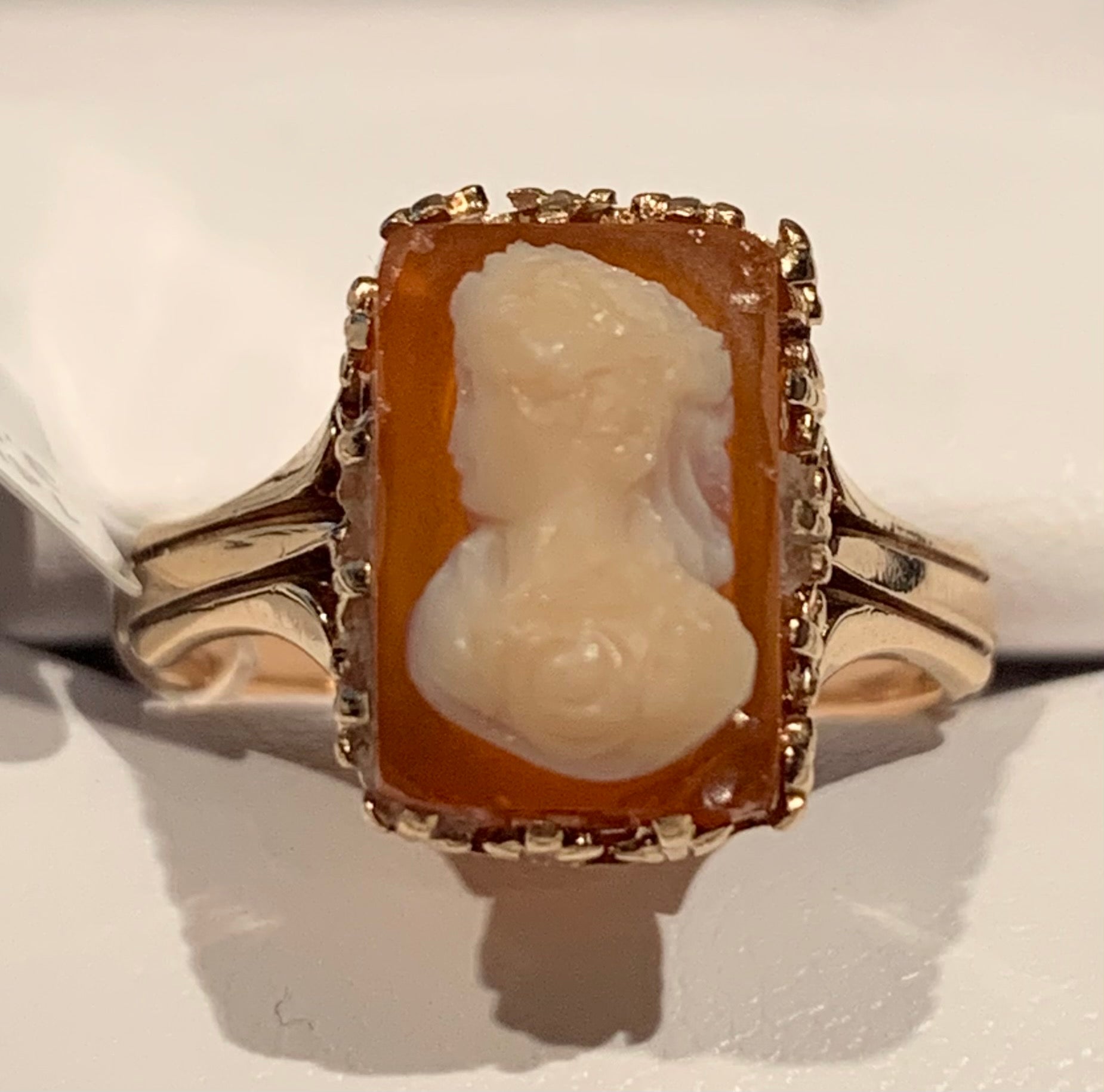 Victorian 14K Cameo Ring 3.5gr (Antique 1880s) ESTATE