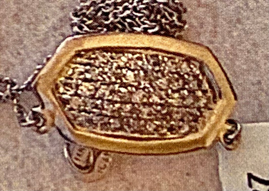 18KW Diamond Pendant 14ky Chain 3.1gr 0.42ct(dia)