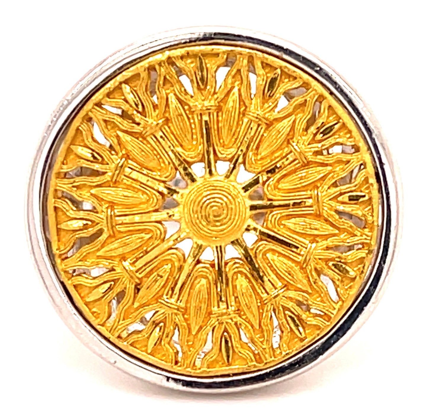 24K+14KW 12.30gr Ring Size 8