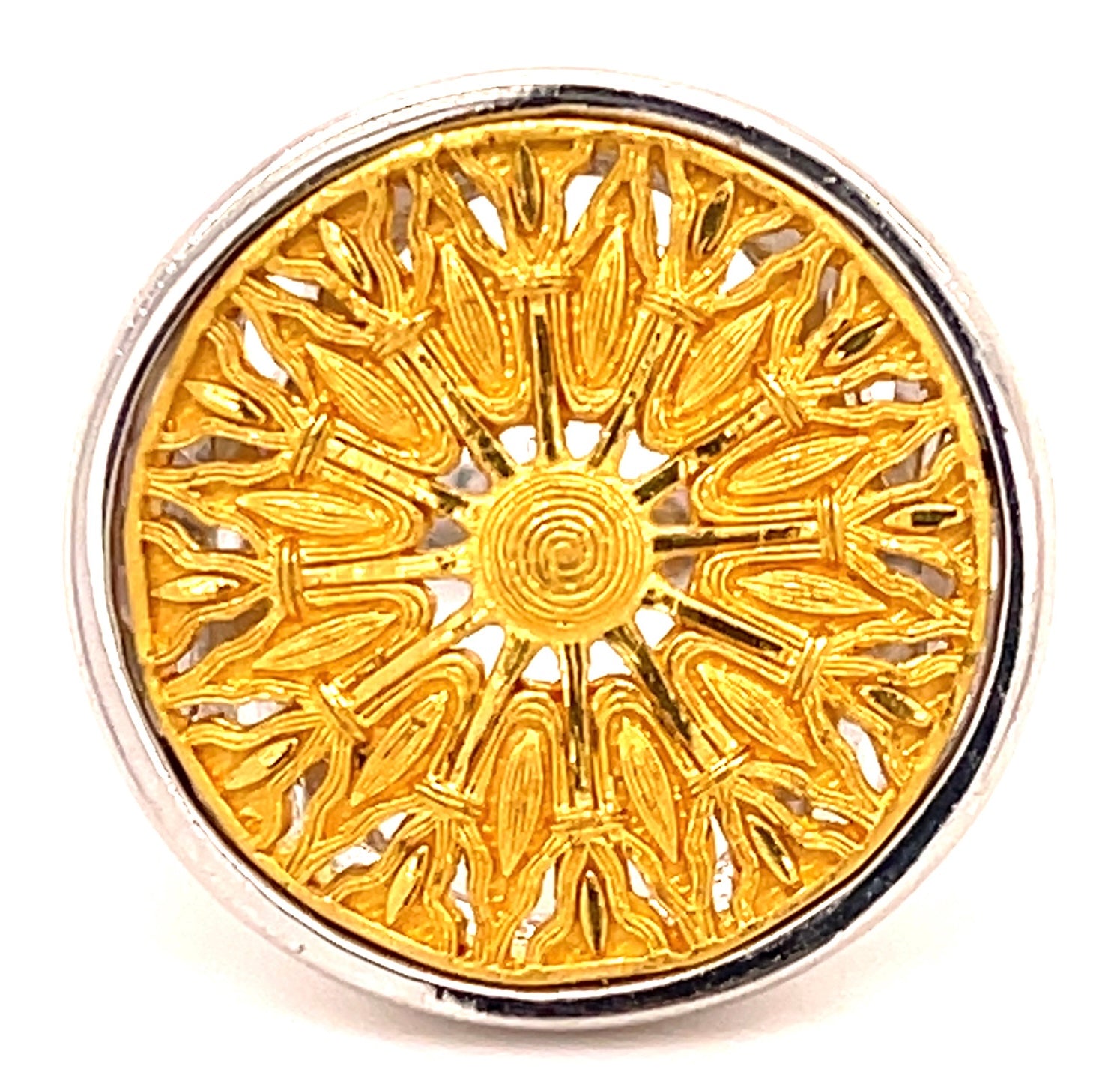 24K+14KW 12.30gr Ring Size 8