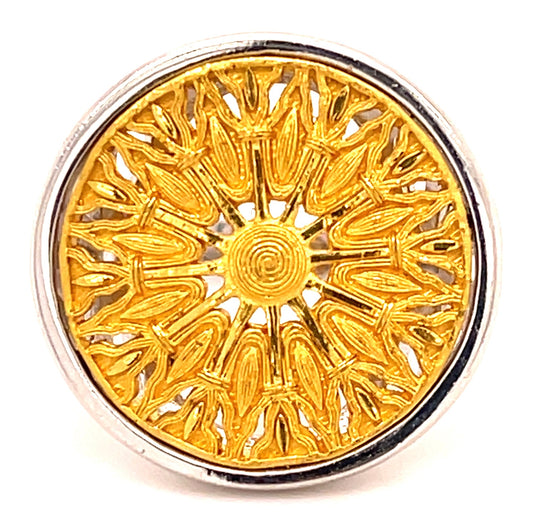 24K+14KW 12.30gr Ring Size 8