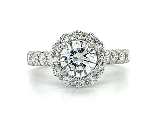 1.01ct GIA D VVS1 Diamond 14KW Ring .40ct SD #2231200831