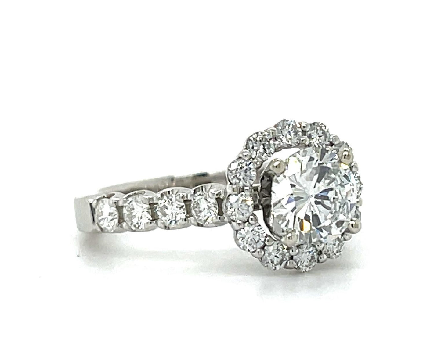 1.01ct GIA D VVS1 Diamond 14KW Ring .40ct SD #2231200831