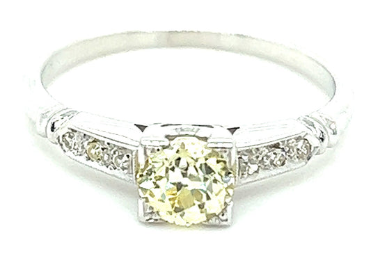 .65ct W-X VS2 Diamond .06ctw Diamond 18KW 2.20gr Ring Gia 5221732347