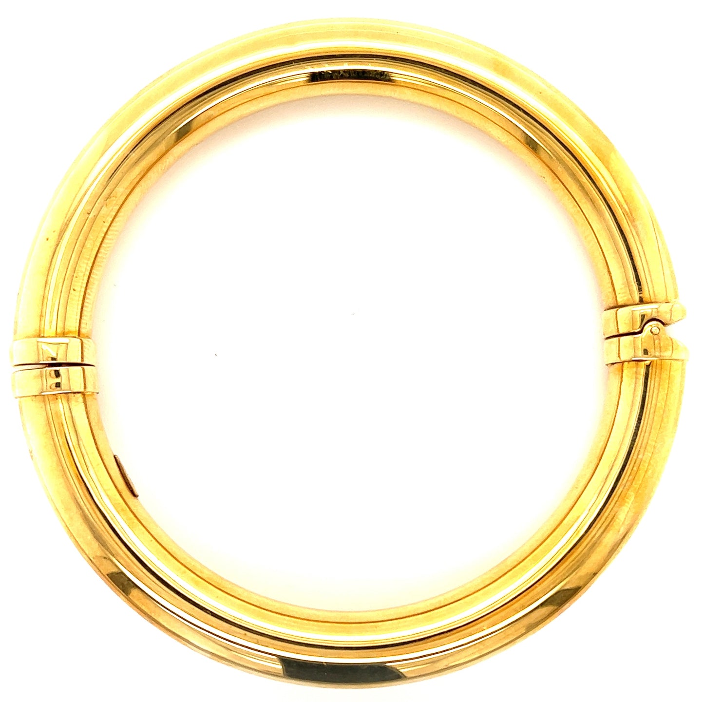 Estate 14KY 13.70gr Italian Bangle Bracelet Circa 1970s