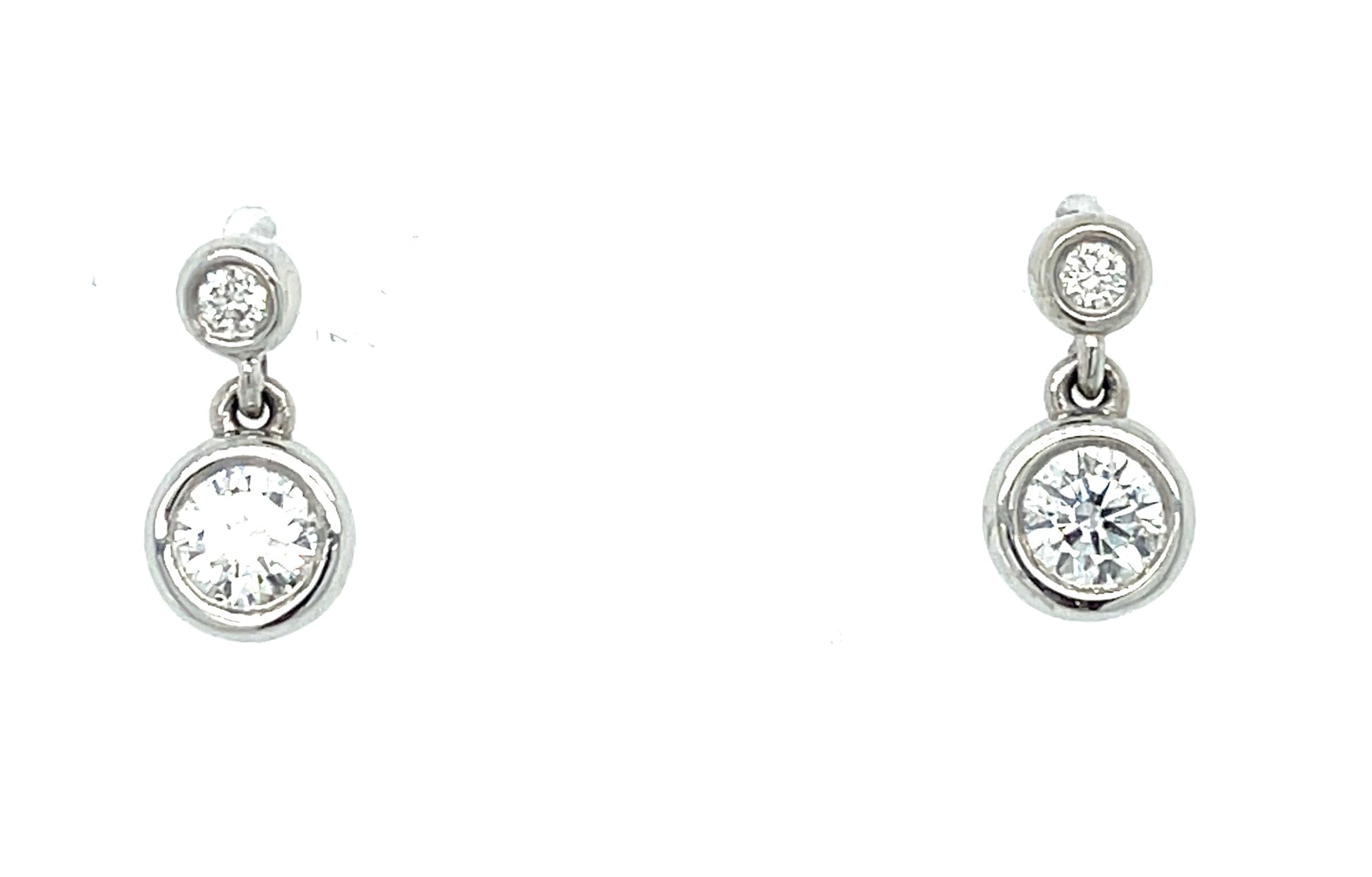 0.60ct Diamond 14KW  2.30gr Earrings Length .50