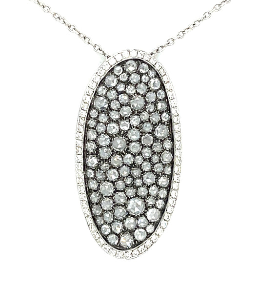 1.48ct Diamond 18KW  5.90gr Pendant
