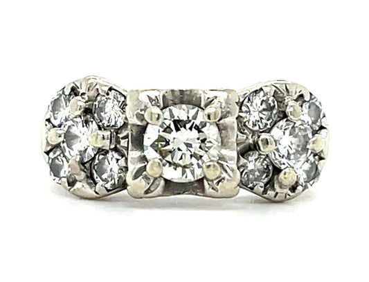 .40ct Center Diamond 10KW Ring (Vintage 1960s) .86ct SD
