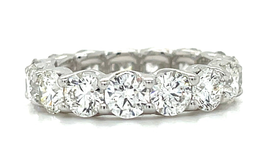 4.65ct Diamond 18KW  4.65gr Ring Eternity Size 6