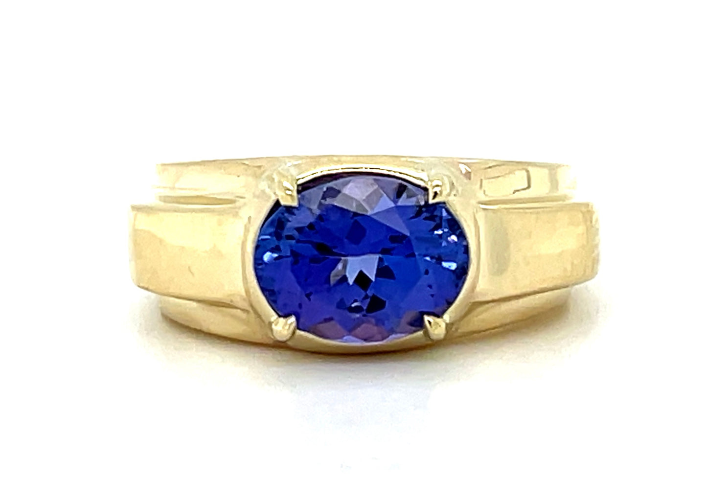 1.62ct Tanzanite 14KY  10.70gr Ring Approx Weight Size 5