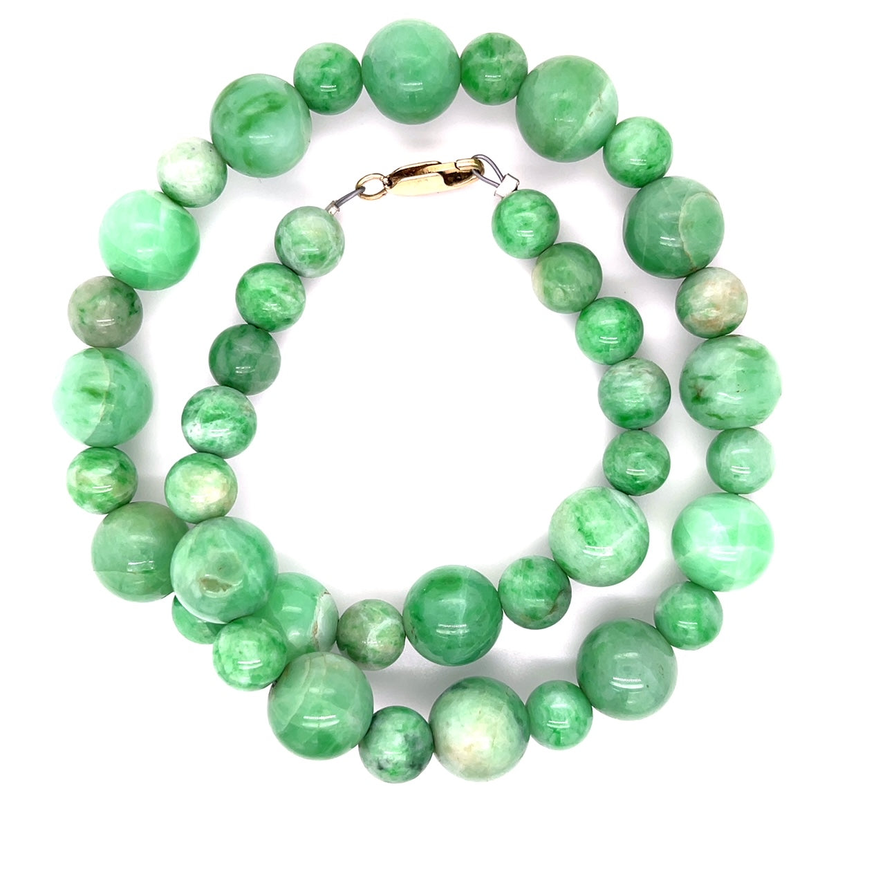 Estate  Jade Necklace Length 18