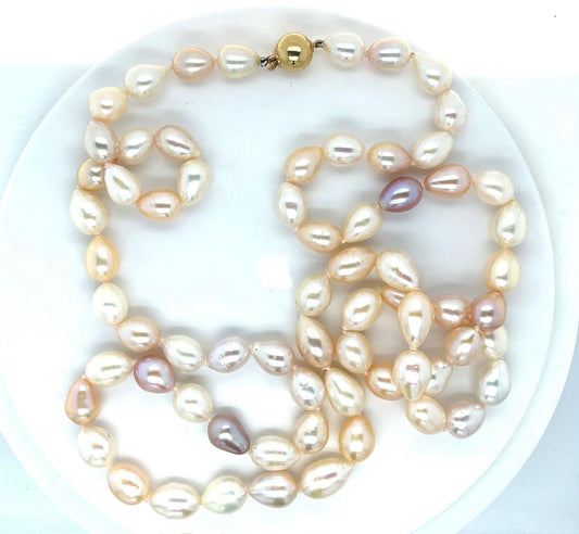 Pearl 14KY  Necklace Length 34