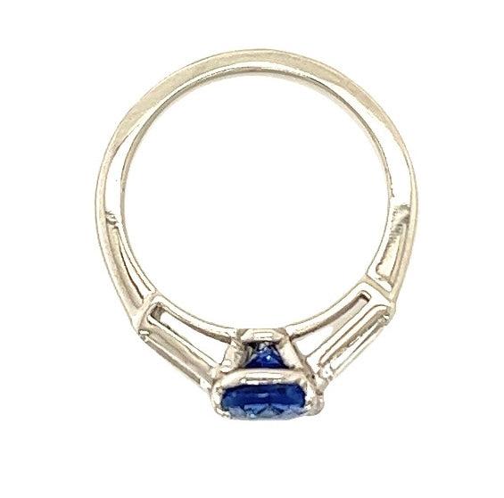 2.21ct Oval Sapphire PT Ring