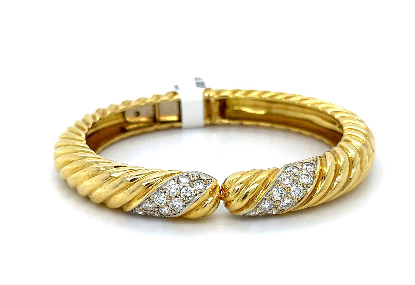 1.92ct Diamonds Bangle Bracelet 18KY