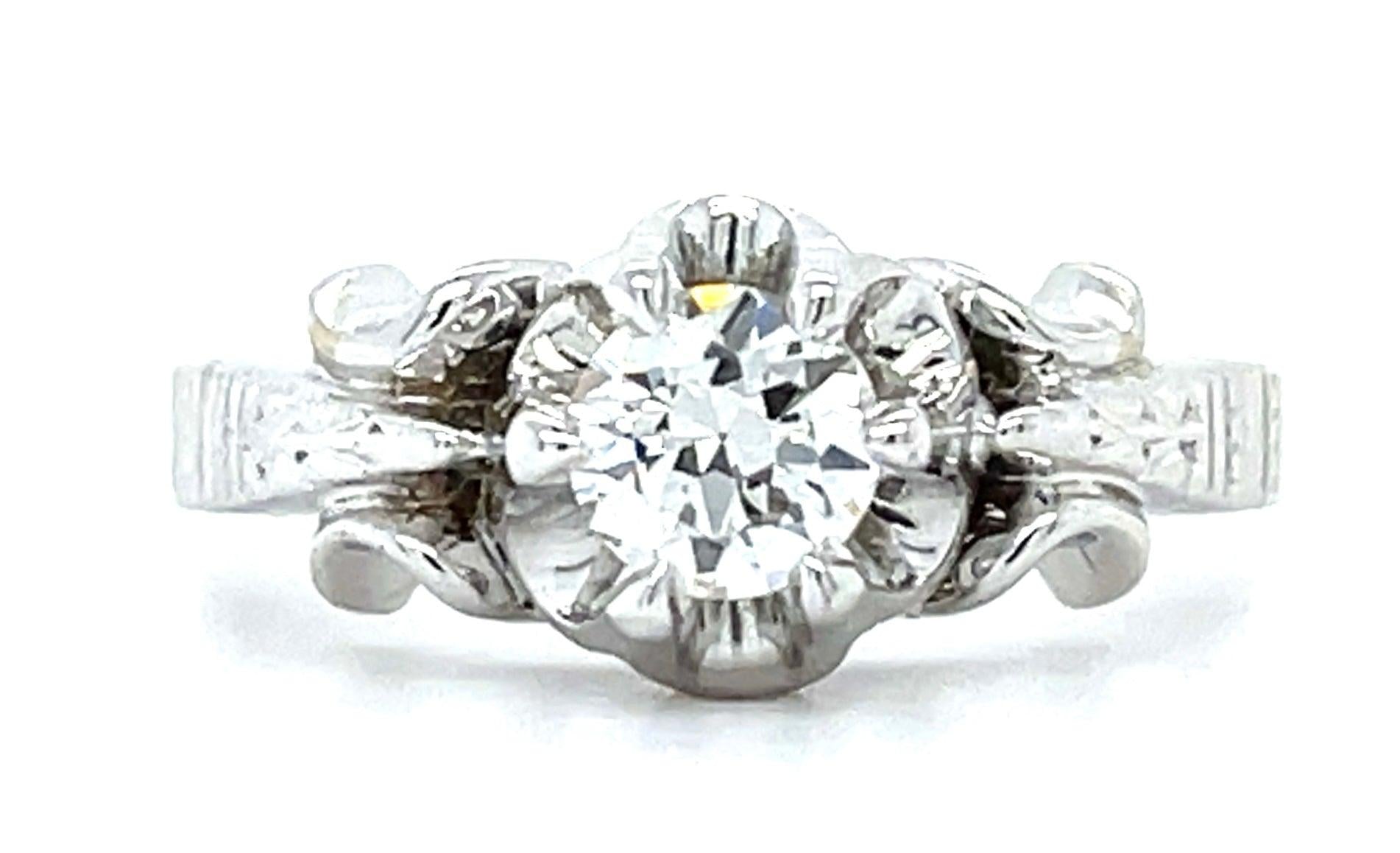 .45ct Old European Cut Diamond Ring