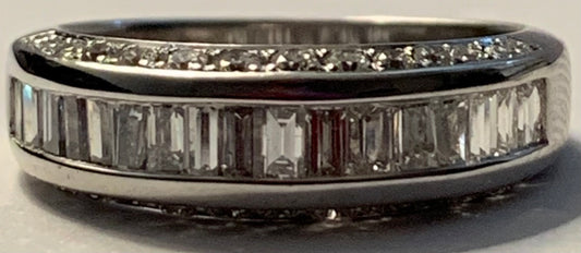 18KW Diamond Ring 0.85ct(dia) ESTATE  Size 6.50
