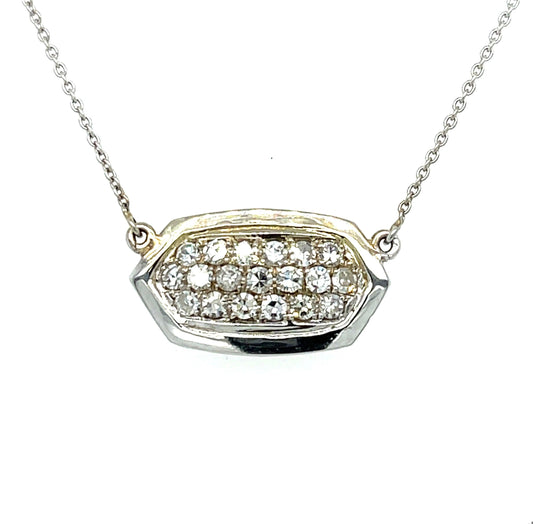 .57ct Diamond 18KW+14KW Estate Pendant