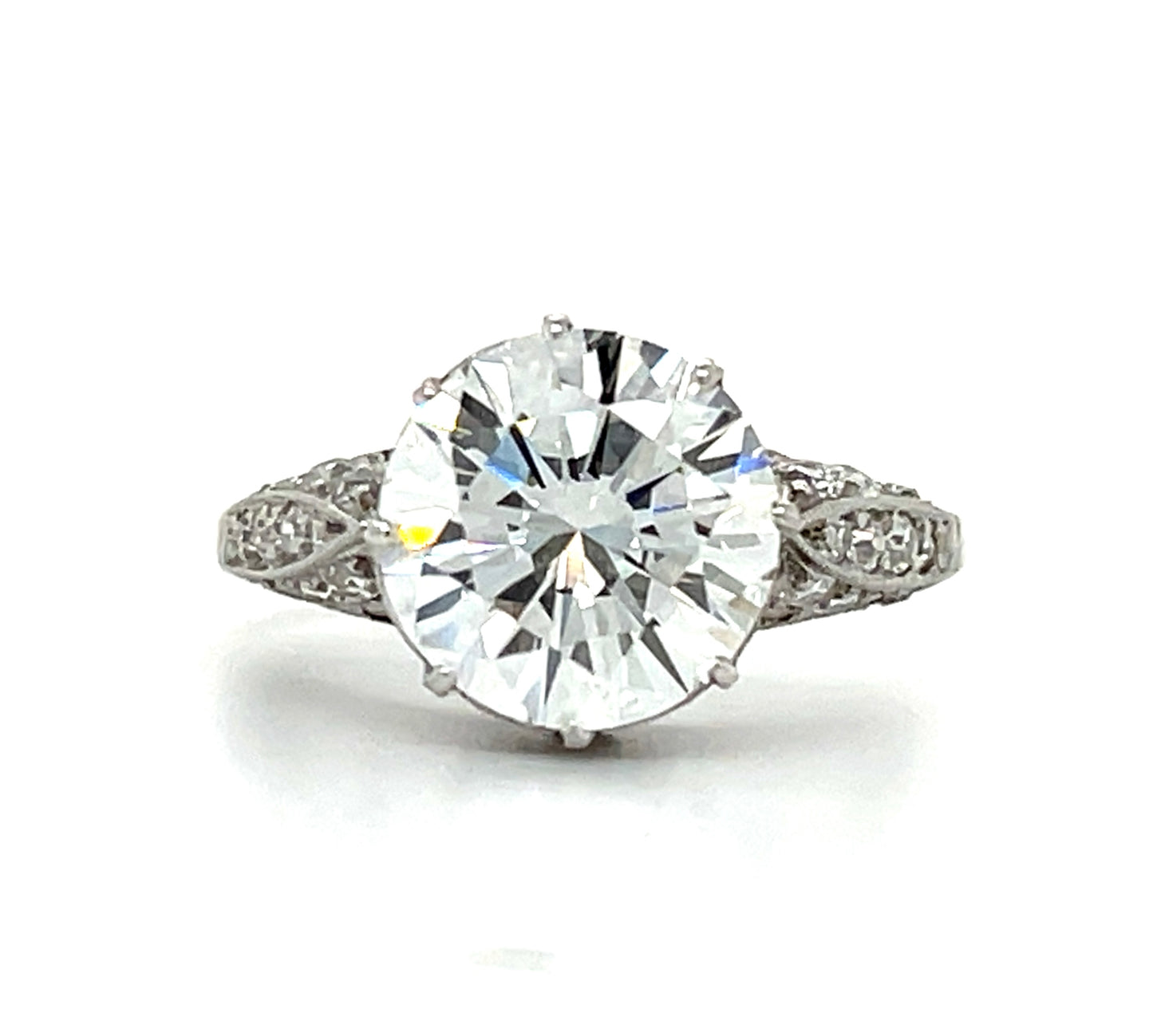 GIA H VS1 Diamond 3.37ct Ring