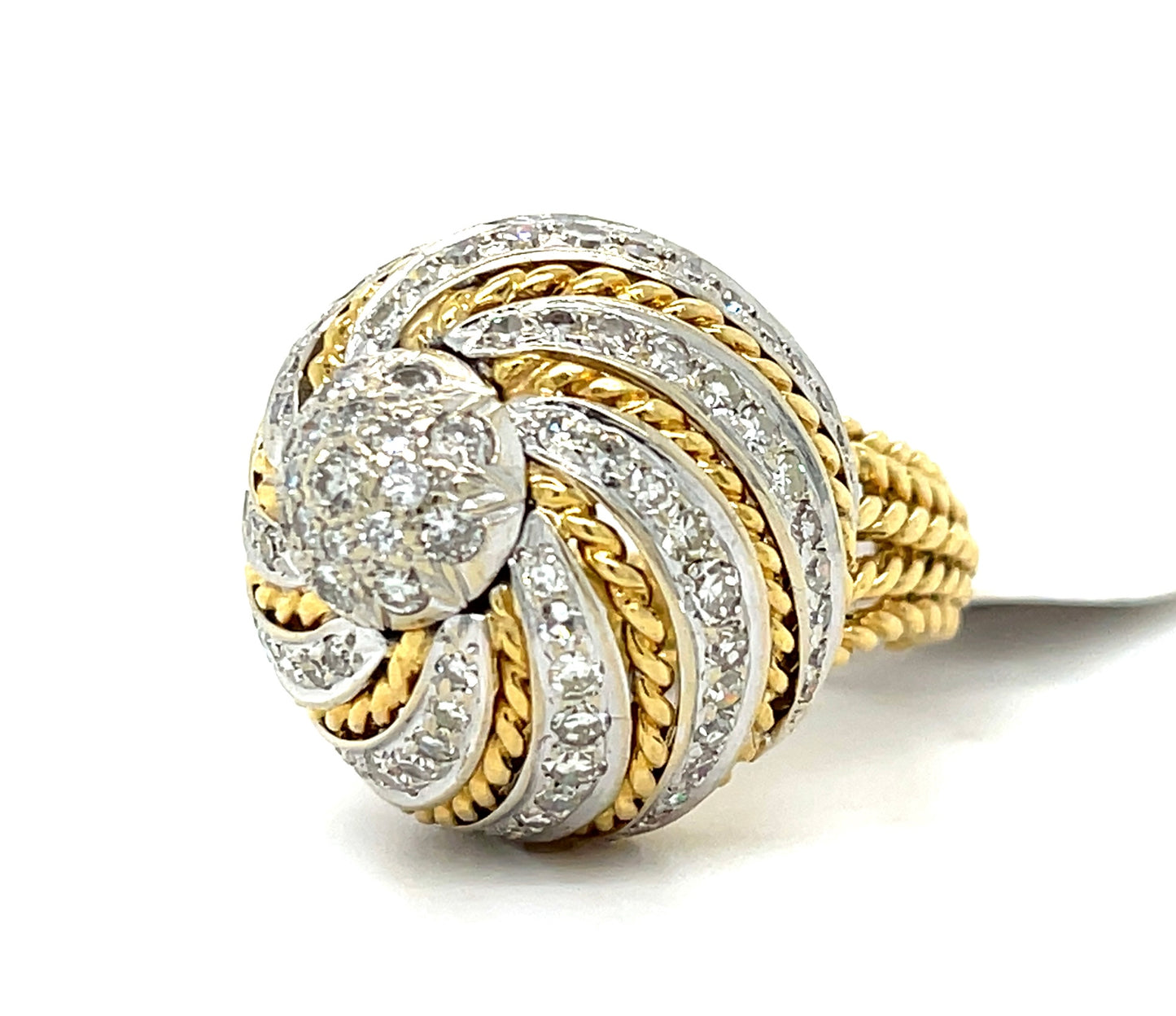 2.27ct Diamond Ring 18KY (Vintage Circa 1960s)