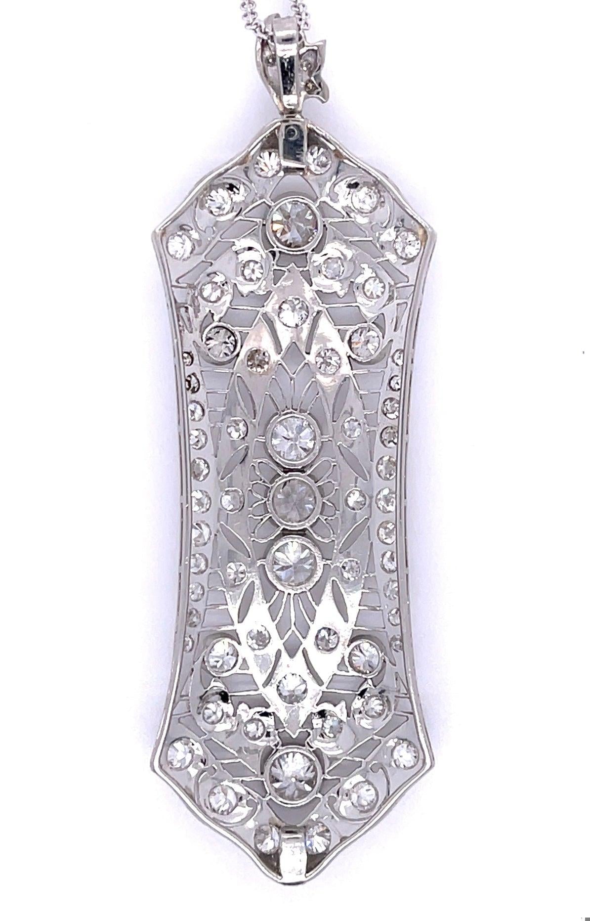 Art Deco Diamond Antique Pendant