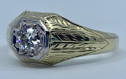 Art Deco Men's Diamond Ring