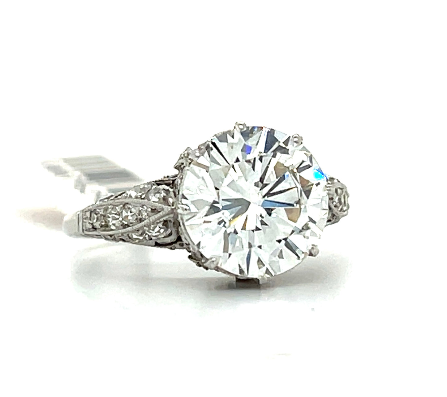 GIA H VS1 Diamond 3.37ct Ring