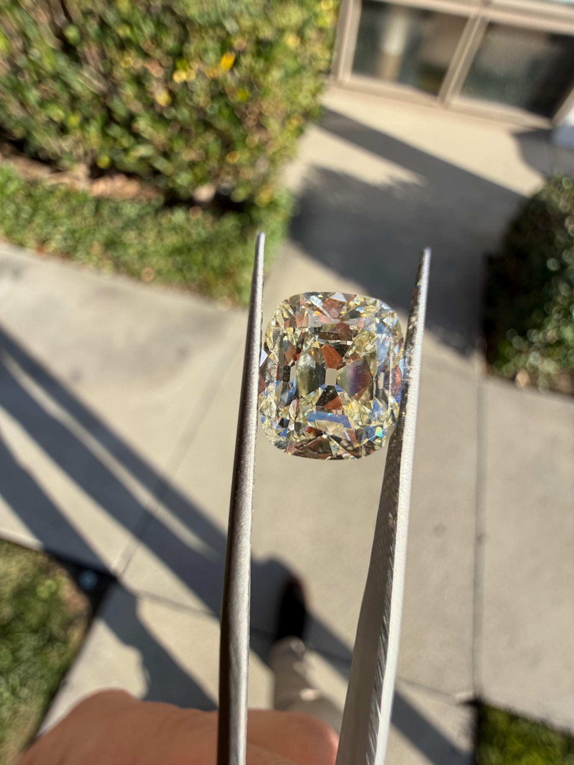 4.03ct N VS2 Old Mine Cushion Loose Diamond GIA