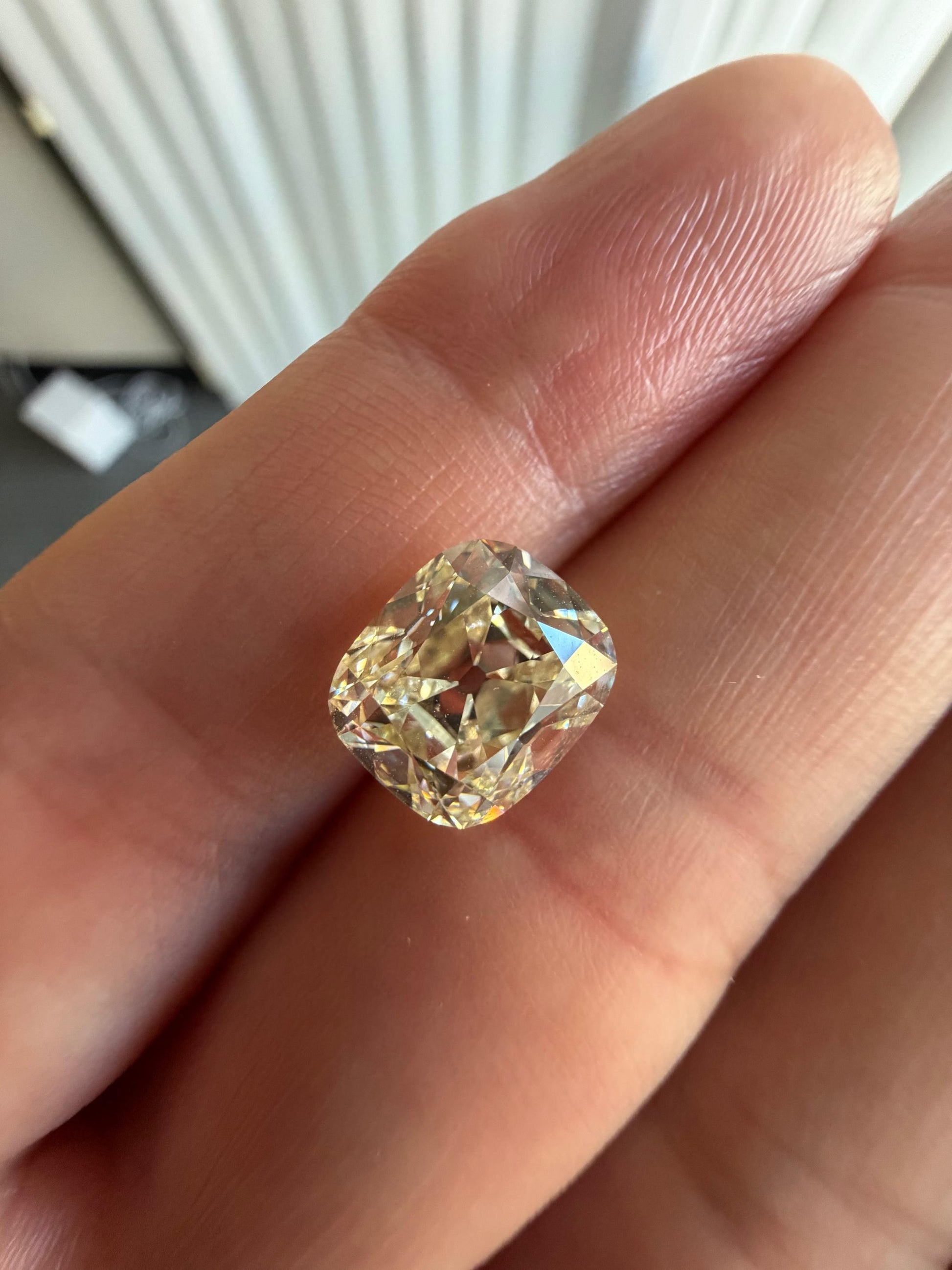 4.03ct N VS2 Old Mine Cushion Loose Diamond GIA