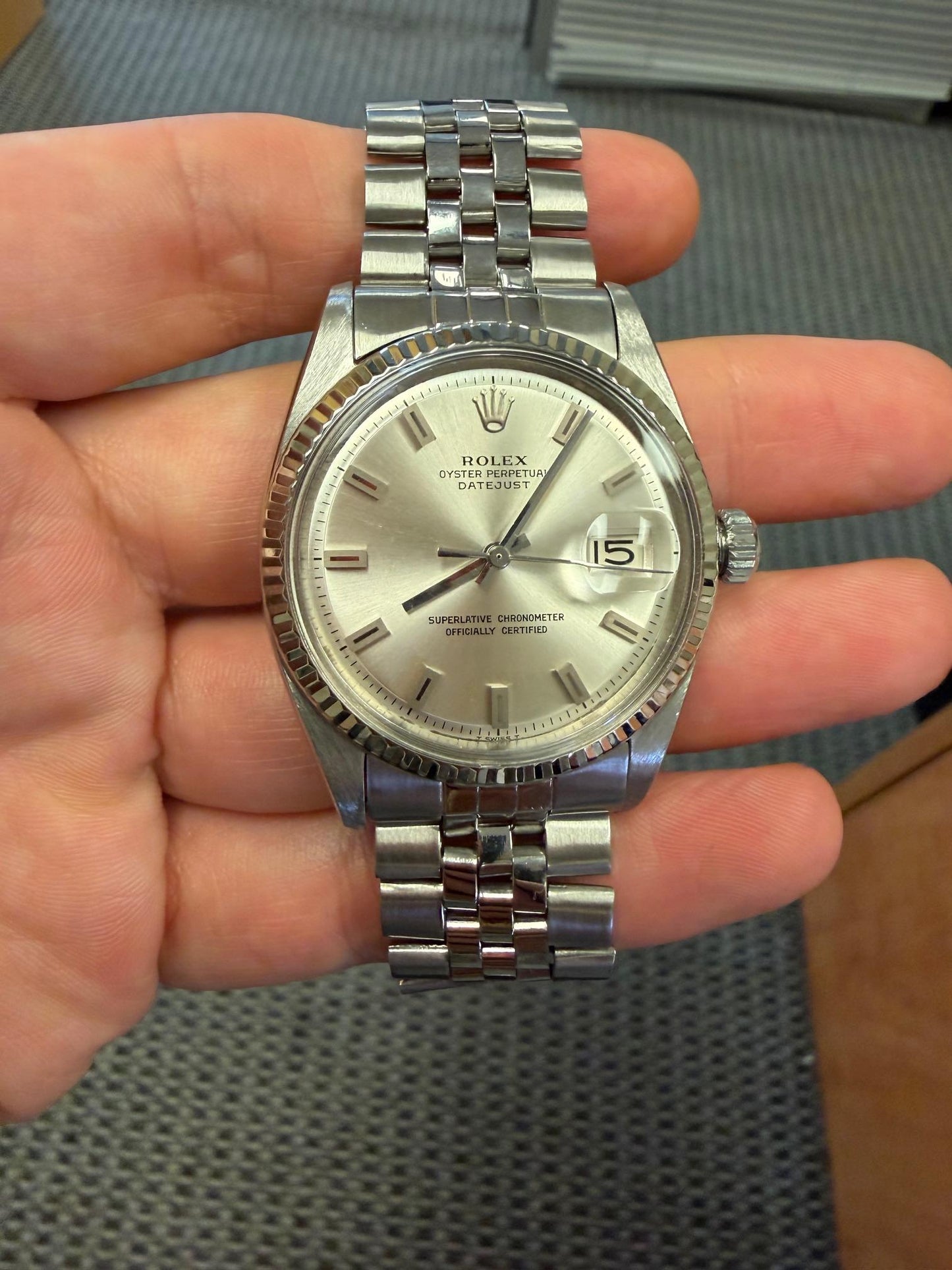 Rolex SS/14KW Men's Watch (Estate 1973) Oyster Perpetual