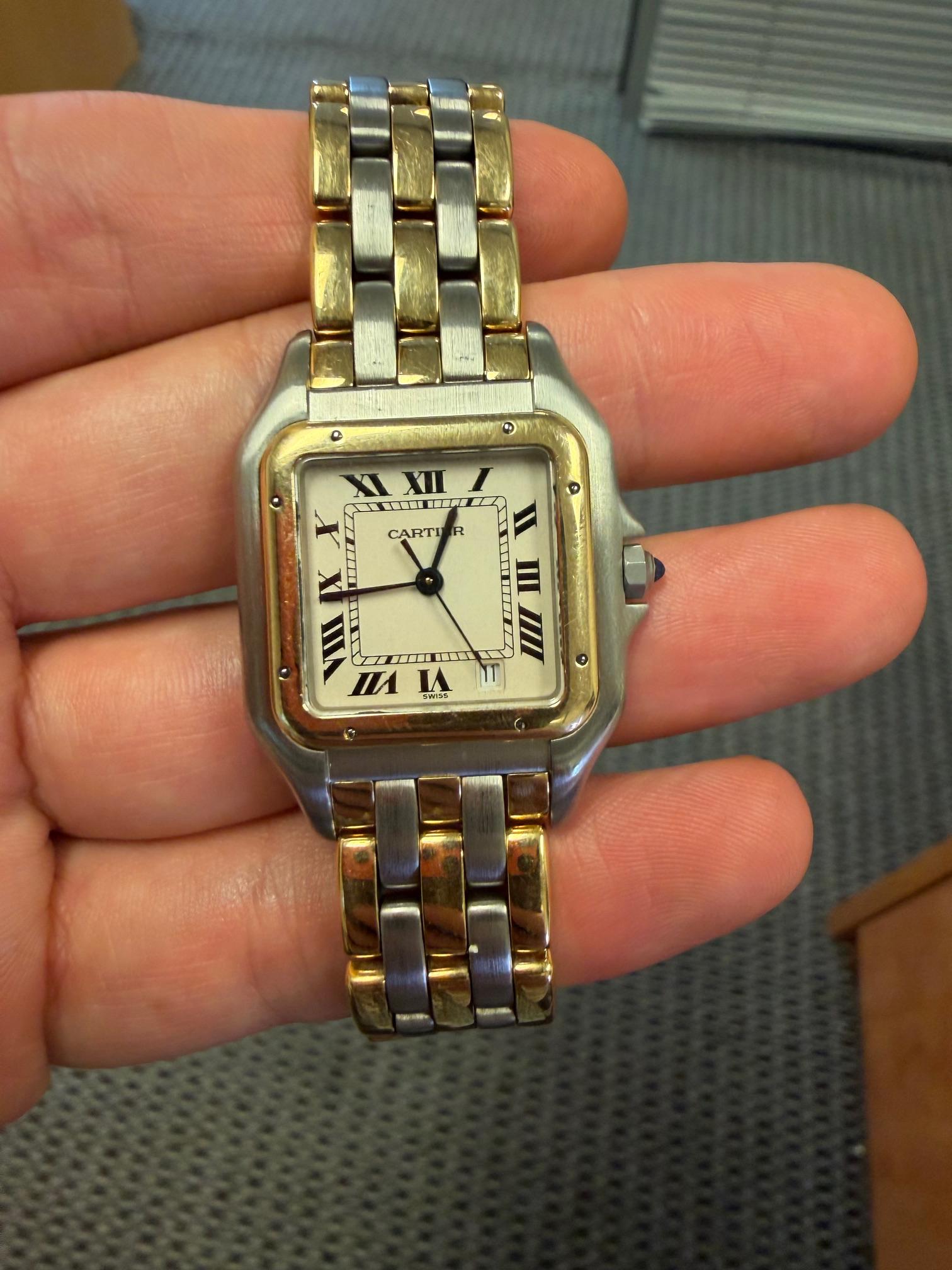 Cartier Gold Panthere SS/18KY Men's Watch