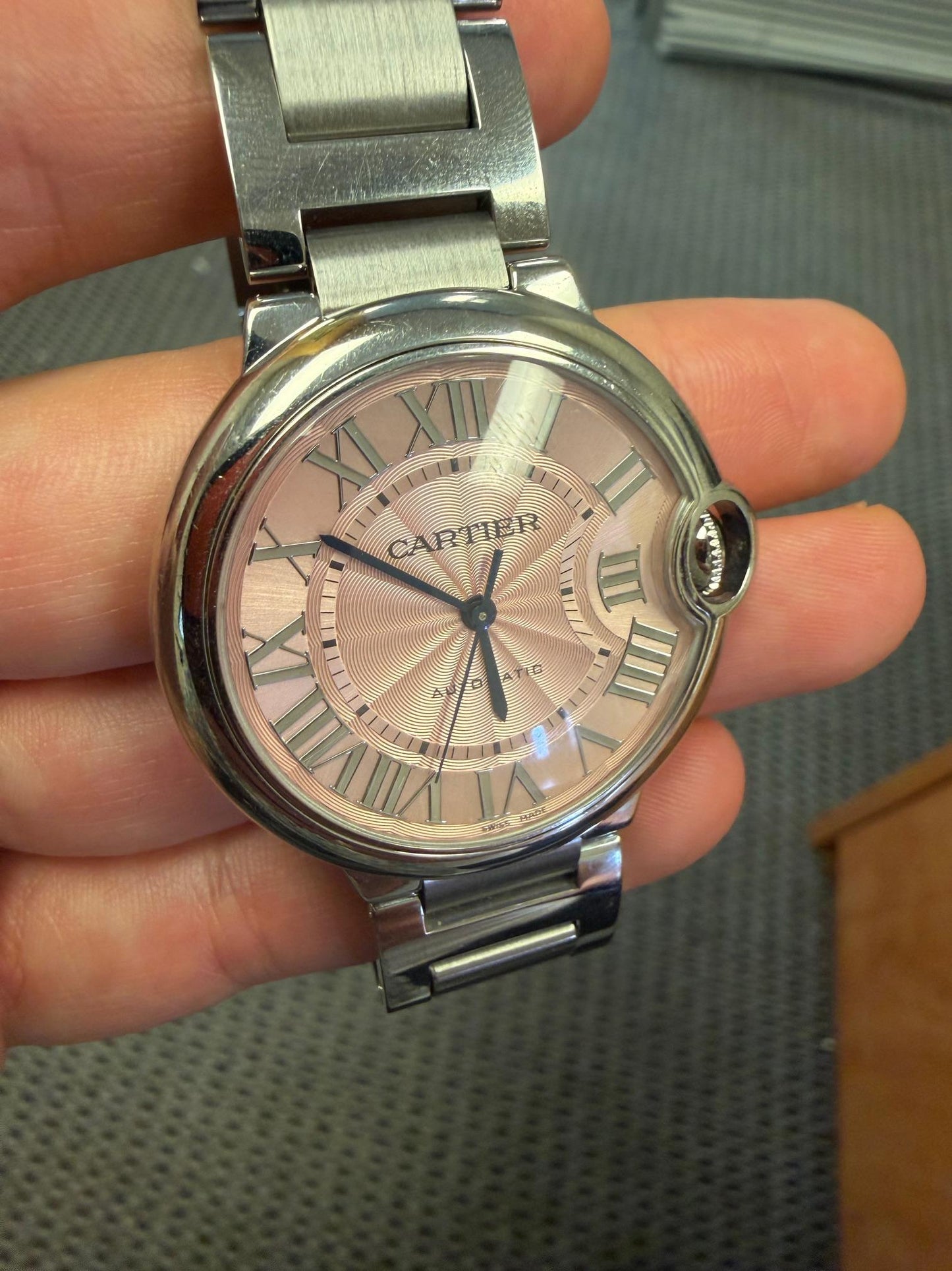 Cartier Stainless Steel Ballon Bleu Men's Watch (Estate 2010s) 36mm