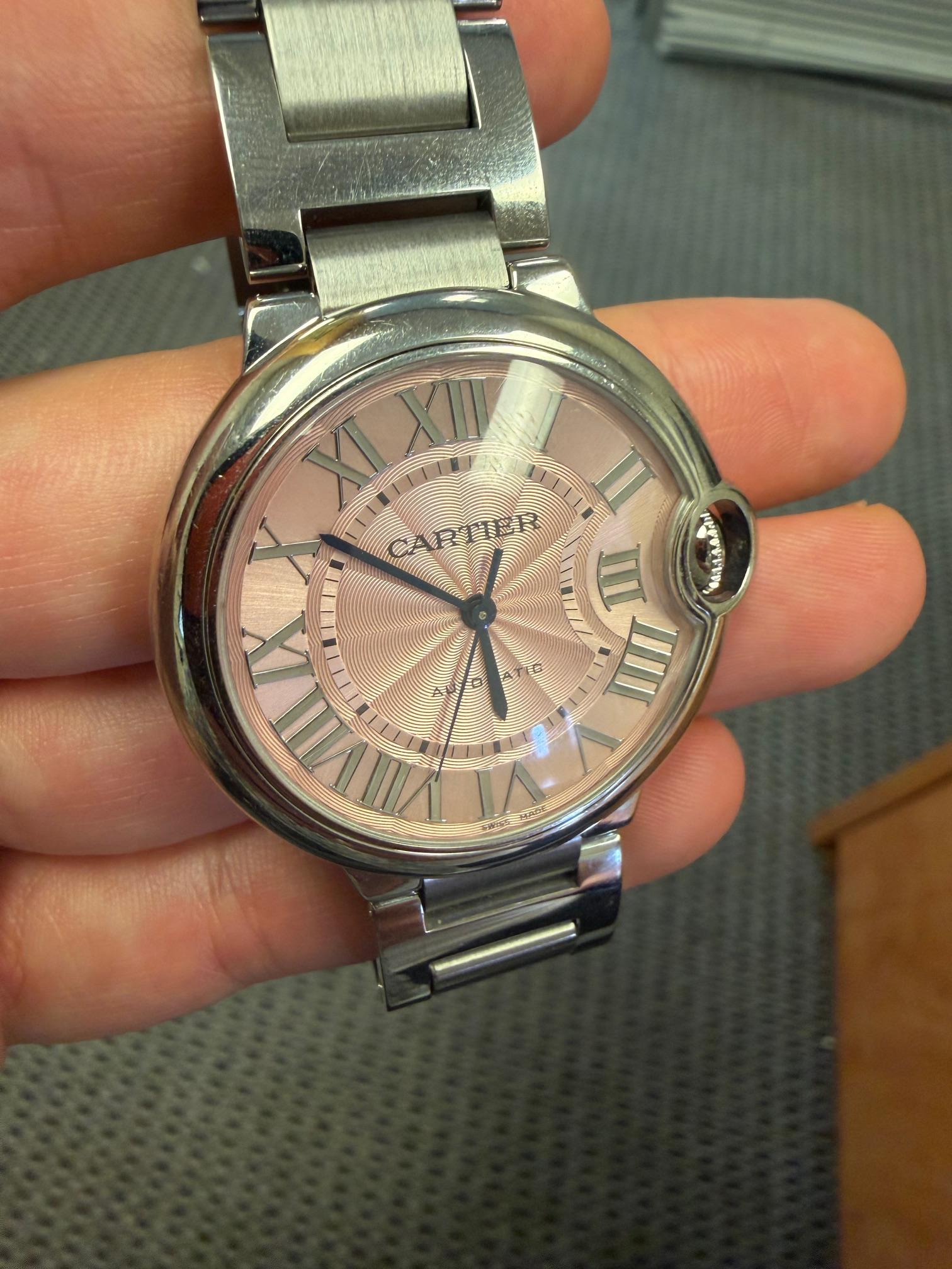 Cartier Stainless Steel Ballon Bleu Men's Watch (Estate 2010s) 36mm