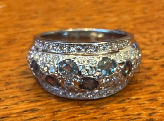 .95ct Alexandrite .73ct Diamond Platinum Ring