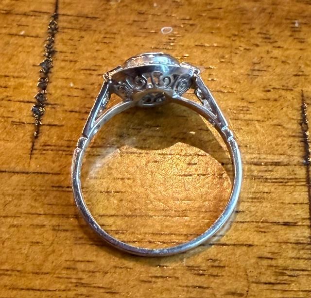.85ct VS I-J Old European Cut Diamond PT Ring